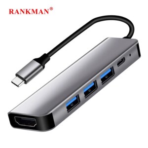 USB C Hub to 4K HDMI-Appropriate USB 3.0 2.0 Sort C PD Charging Dock for MacBook iPad Samsung S10 Dex TV Mouse Keyboard U Disk