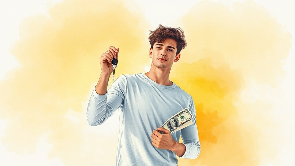 청년버팀목전세대출 개요 (watercolor 스타일)