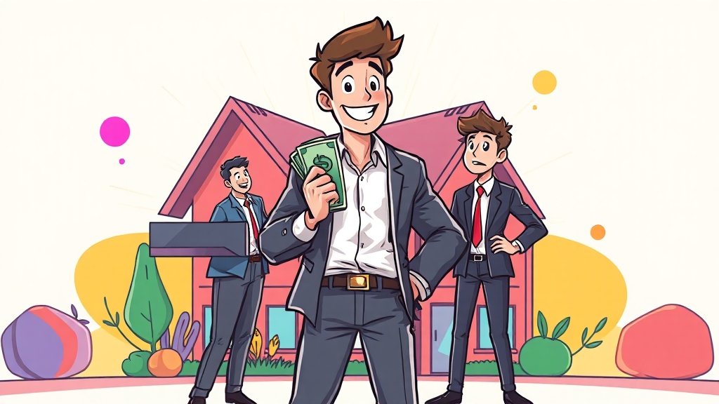 대출 대상 및 자격 조건 (cartoon 스타일)