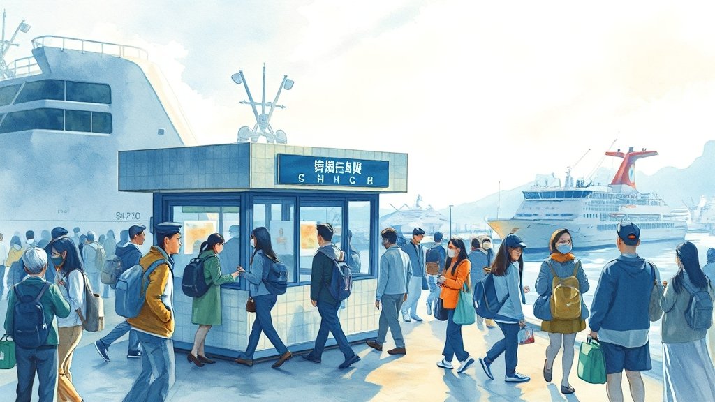 출국 & 입국 수속 완벽 정리 (watercolor 스타일)