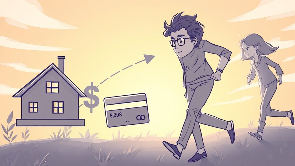 무직자 대출 성공 핵심 요건 (illustration 스타일)