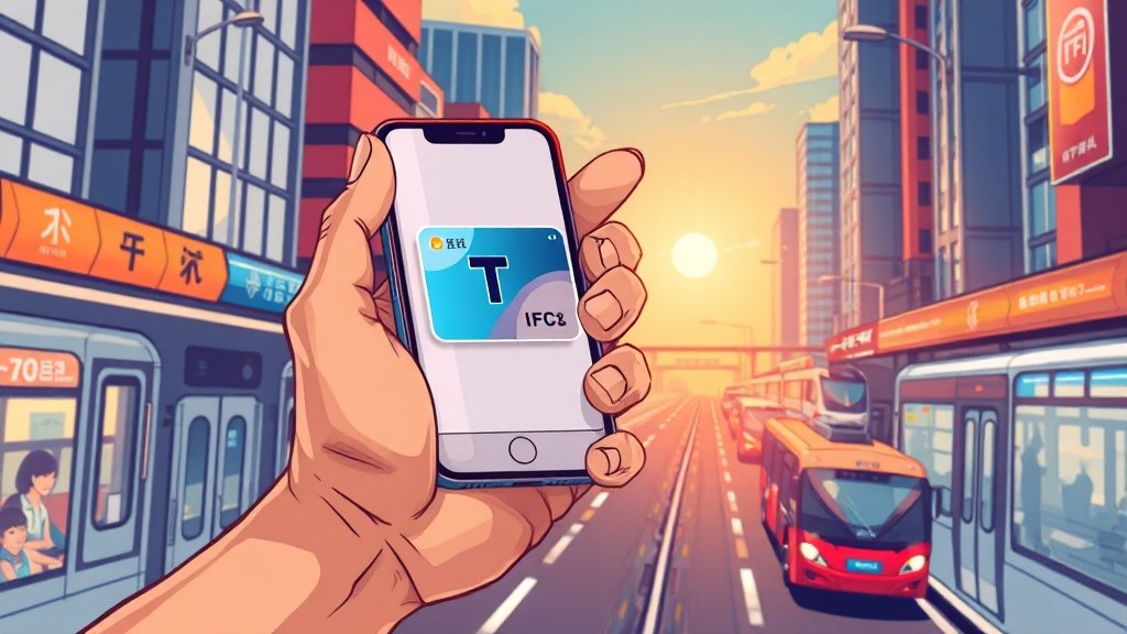 국내 애플페이 교통카드 도입 현황과 미래 전망 (cartoon 스타일)