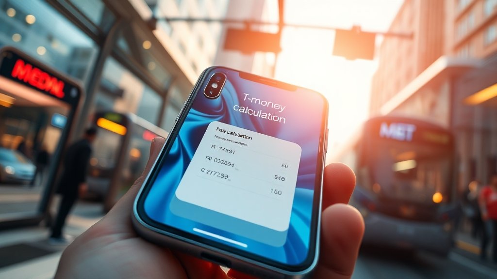 애플페이 교통카드 충전 방식과 수수료 알아보기 (realistic 스타일)