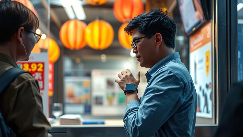 지원 기기 및 익스프레스 교통카드 기능 설명 (realistic 스타일)