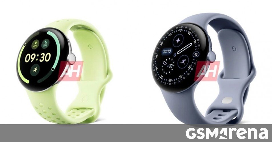 The official renders filtered show the Google Pixel 4 clock in different colors