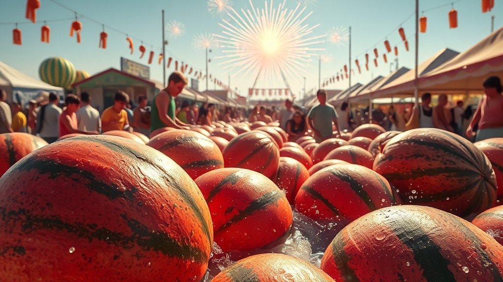 축제 일정 및 프로그램 (realistic 스타일)