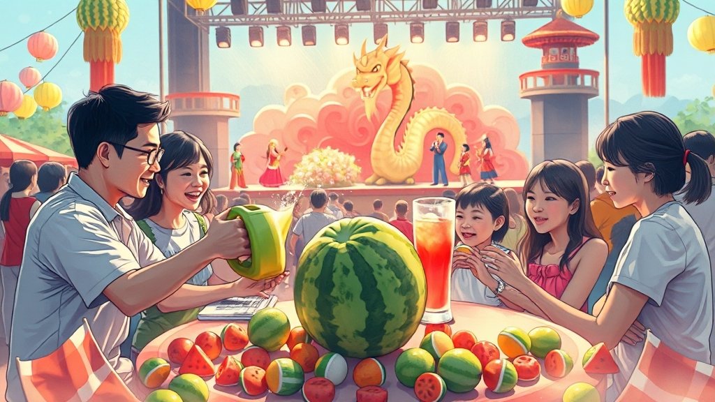 축제 즐길 거리 & 체험 (illustration 스타일)