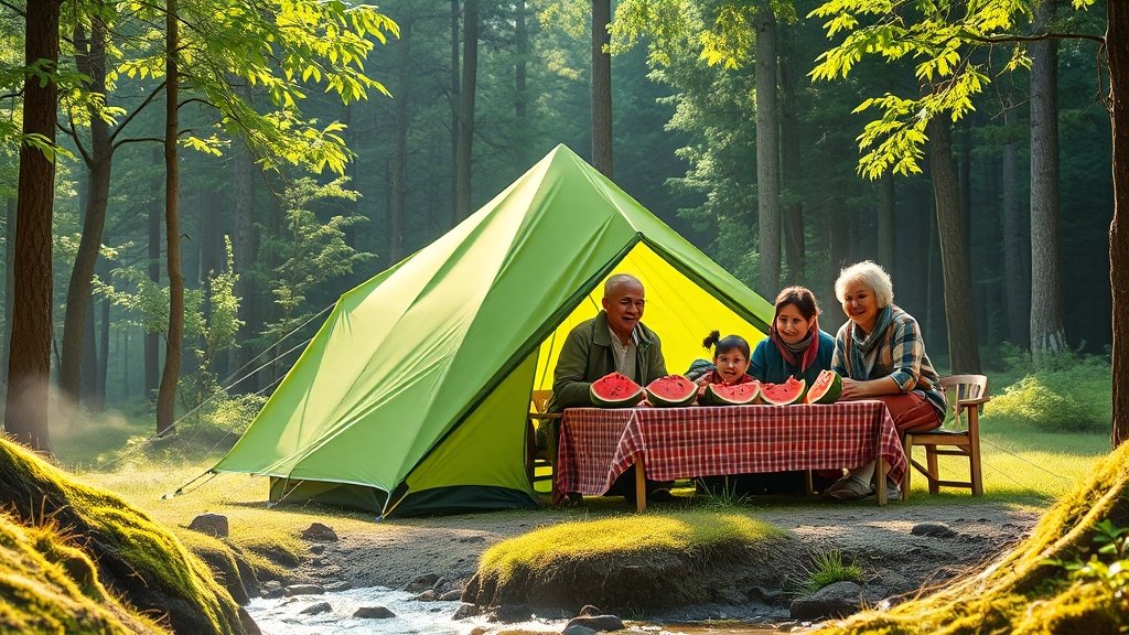 캠핑 & 주변 숙소 (realistic 스타일)