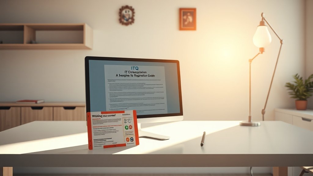 ITQ 시험 접수, 이렇게 하세요! (realistic 스타일)