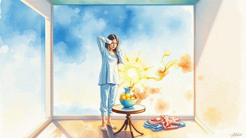 냉방병 관련 궁금증 (FAQ) (watercolor 스타일)