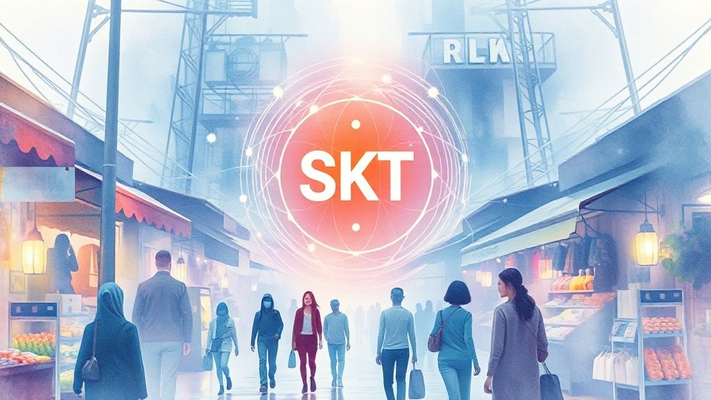 SKT 위약금 면제 시장 반응 및 전망 (watercolor 스타일)