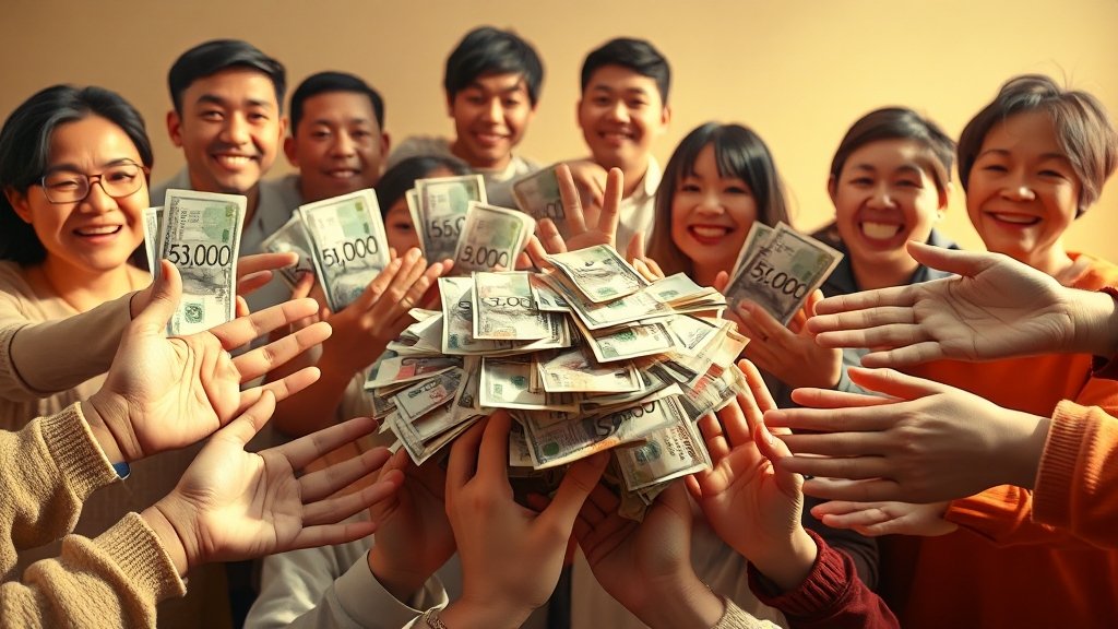 소비쿠폰 지원 개요 (realistic 스타일)