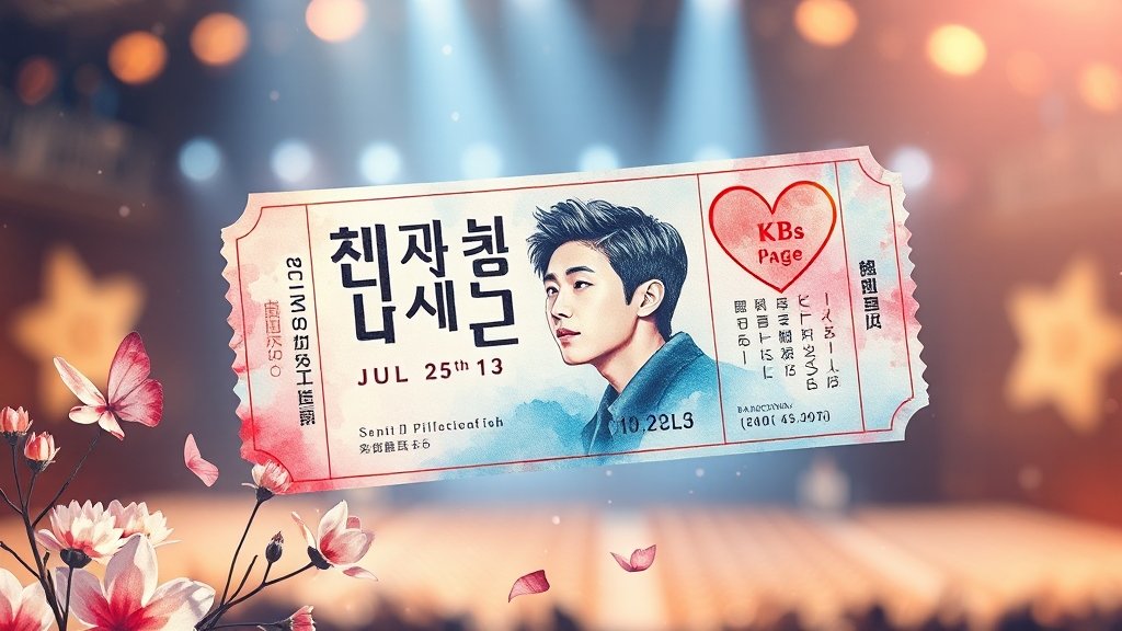 티켓팅, 이렇게 준비하세요! (watercolor 스타일)