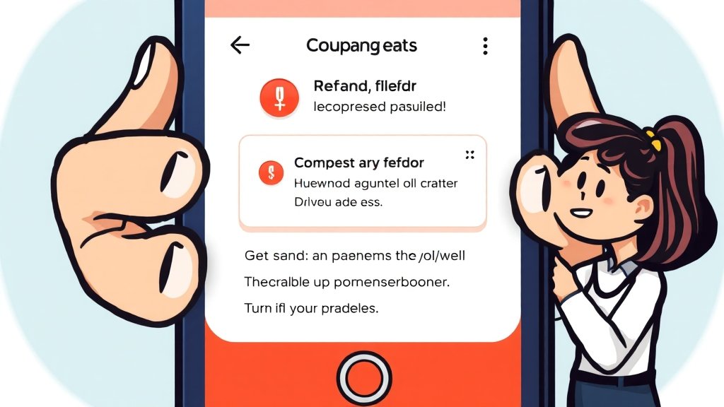 결제 오류 및 환불 절차 (cartoon 스타일)