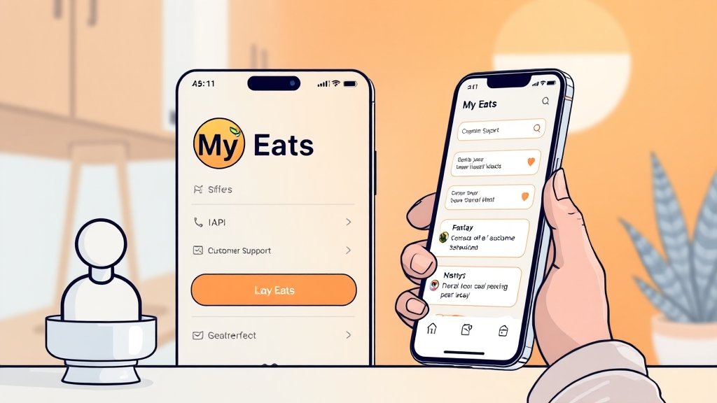 앱 문의 방법 및 FAQ (illustration 스타일)