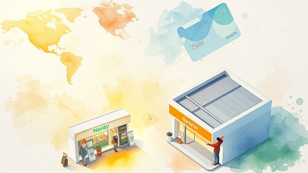 네이버페이 사용처 및 다양한 혜택 (watercolor 스타일)