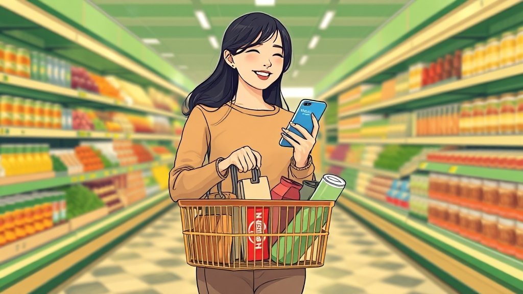 효율적인 소비를 위한 알뜰 팁 (illustration 스타일)