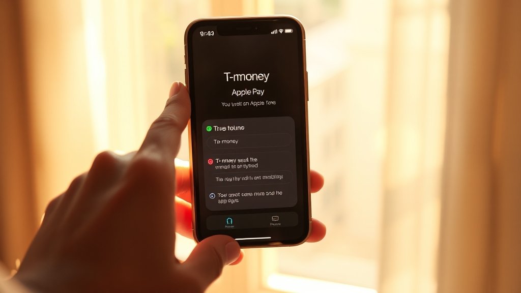 아이폰 애플페이 티머니: 등록, 충전, 사용 완벽 가이드 5 익스프레스 모드 설정 및 활용법 (realistic 스타일)