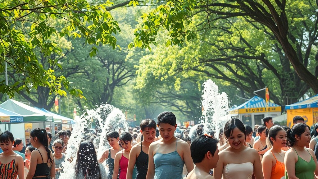 2025 장흥 물축제: 일정, 라인업, 교통 & 완벽 가이드 4 편의시설: 휴식, 먹거리, 준비물 (realistic 스타일)