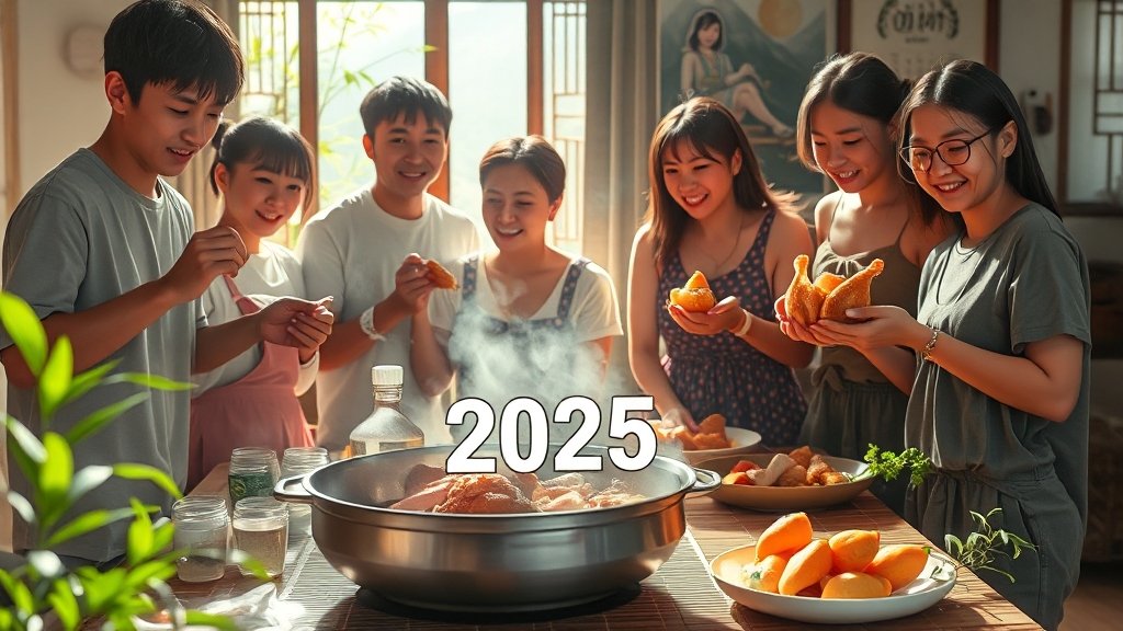2025년 복날은 언제? (realistic 스타일)