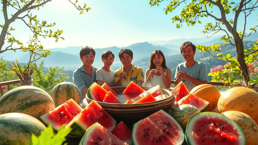 복날의 유래와 의미 (realistic 스타일)