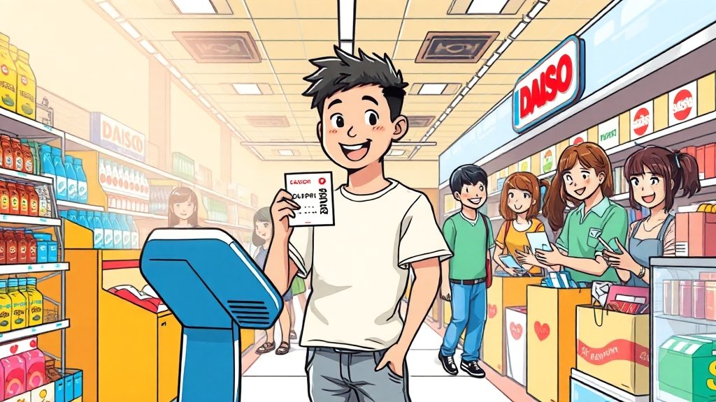 사용처 상세 안내 (다이소 포함) (cartoon 스타일)