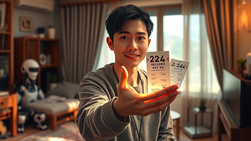 민생지원금 자격 확인법 (realistic 스타일)