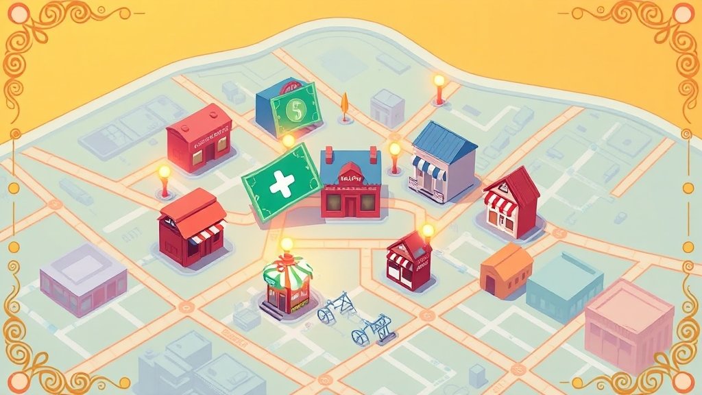 민생지원금 사용처 및 제한 (illustration 스타일)