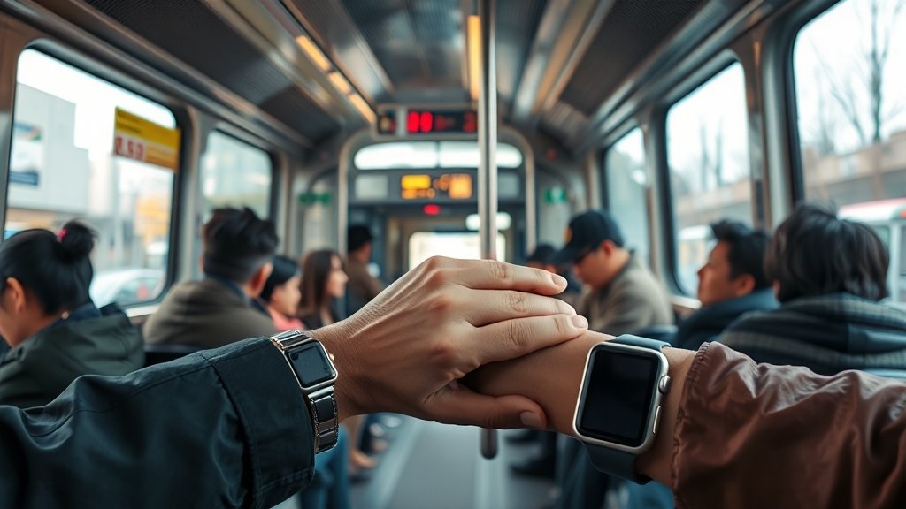 아이폰 티머니 사용법 (지하철, 버스) (realistic 스타일)