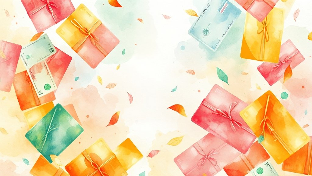 기프트카드 관련 FAQ (watercolor 스타일)