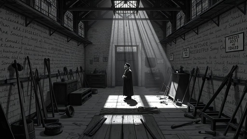 광복 80주년: 서대문형무소역사관, 독립운동의 흔적을 찾아서 3 시간 여행을 떠나는 듯한 체험 (illustration 스타일)