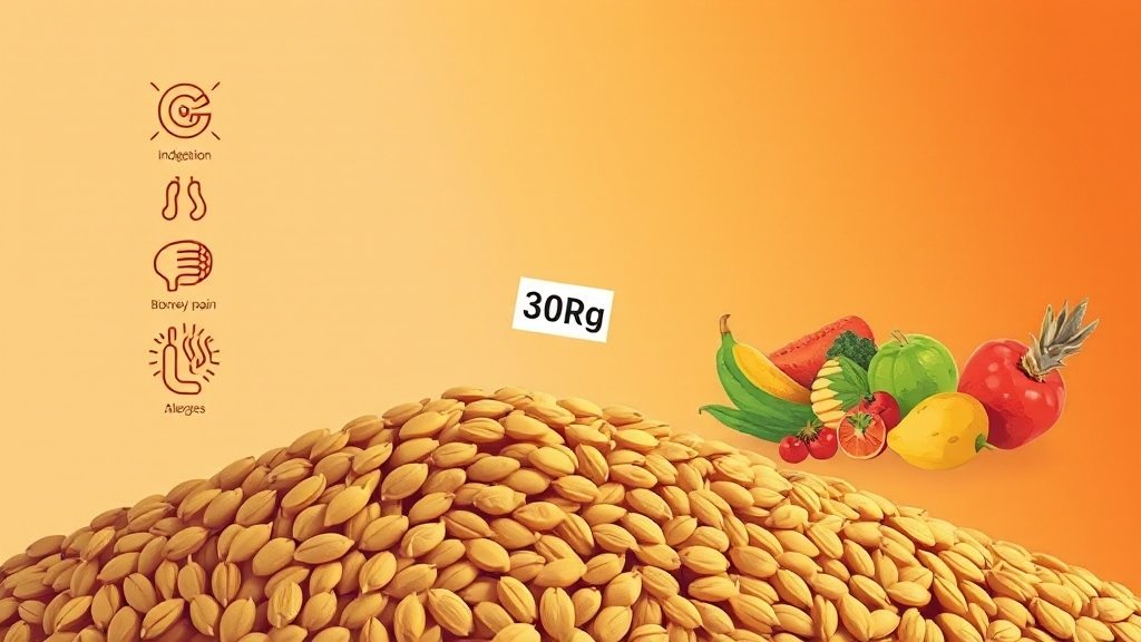 파로 곡물 다이어트: 효능, 식단, 섭취법 완벽 가이드 6 파로 섭취 시 주의사항 (illustration 스타일)