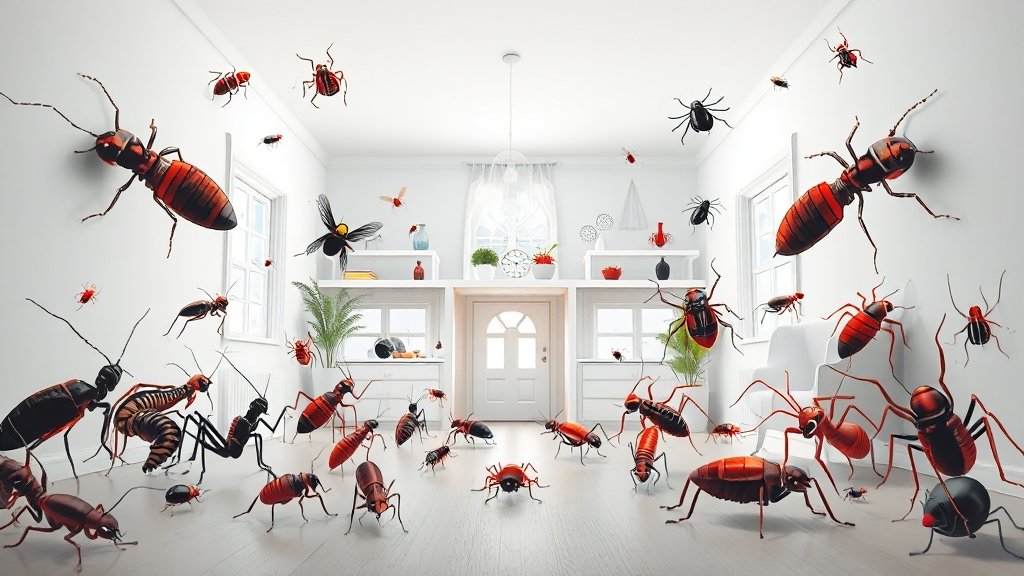 종류별 효과적인 퇴치 솔루션 (illustration 스타일)