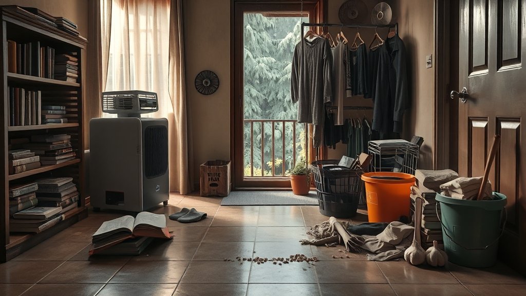 좀벌레 집중 관리: 예방이 중요 (realistic 스타일)