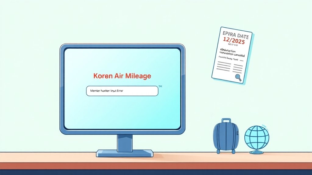 마일리지 관련 유의사항 (illustration 스타일)