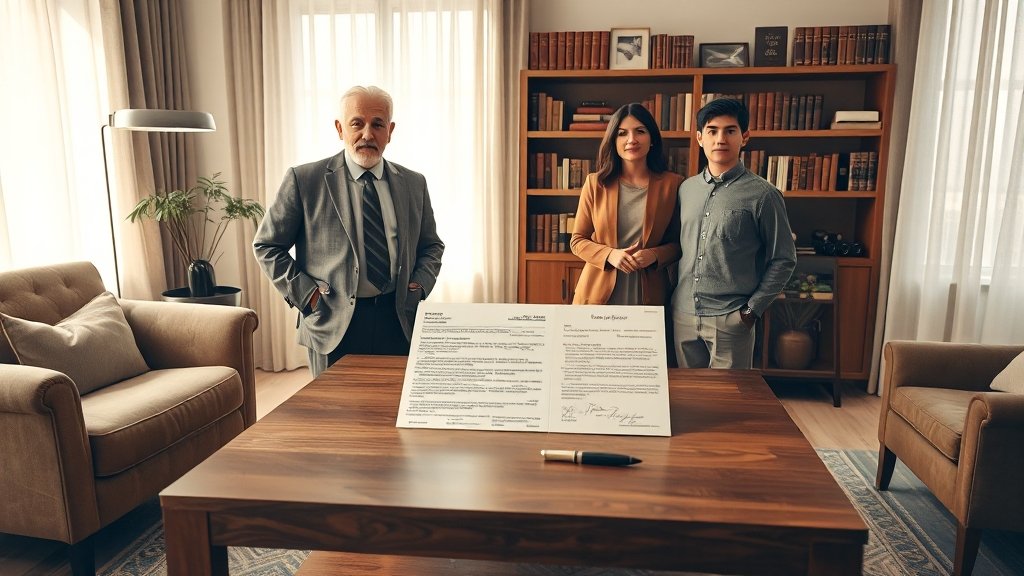 돈 빌려줄 땐? 차용증 필수! (realistic 스타일)