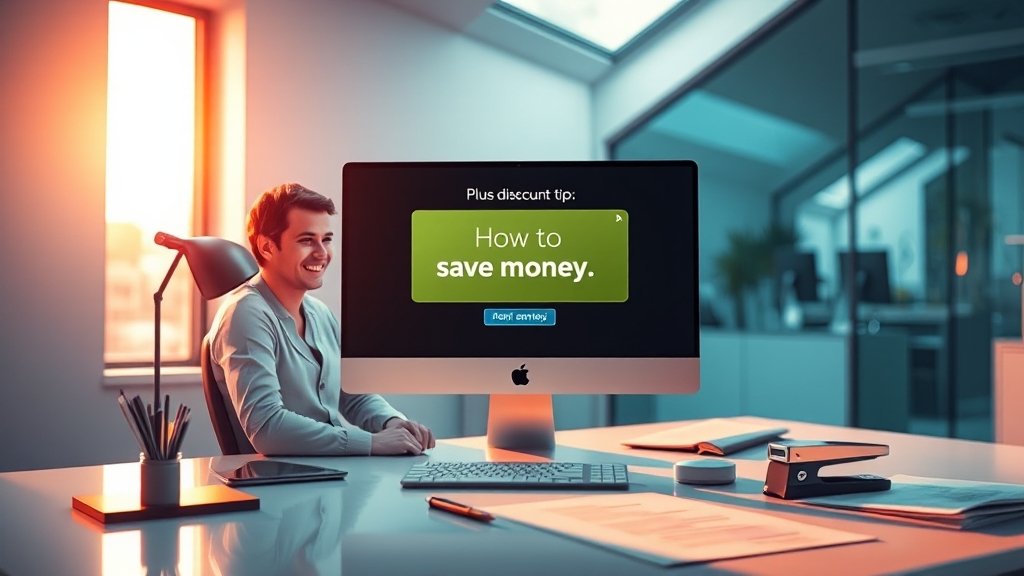 유료 구독 팁: 할인 및 효율적인 활용법 (realistic 스타일)