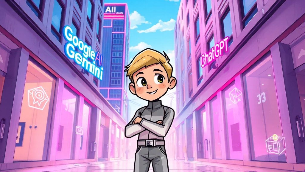 AI 선택 가이드: 나에게 맞는 AI는? (cartoon 스타일)