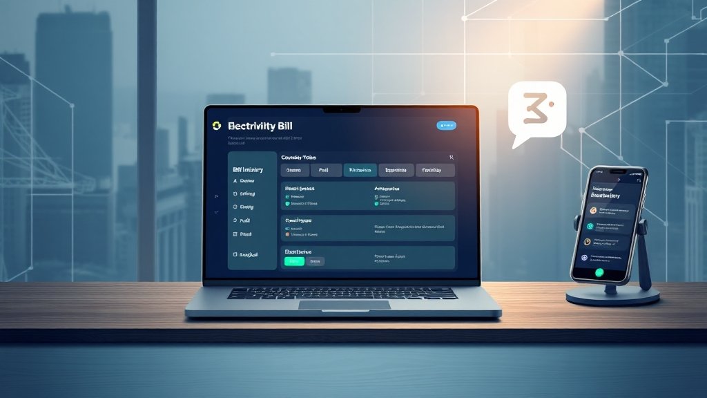 전기세 조회, 어떤 방법이 있나요? (illustration 스타일)