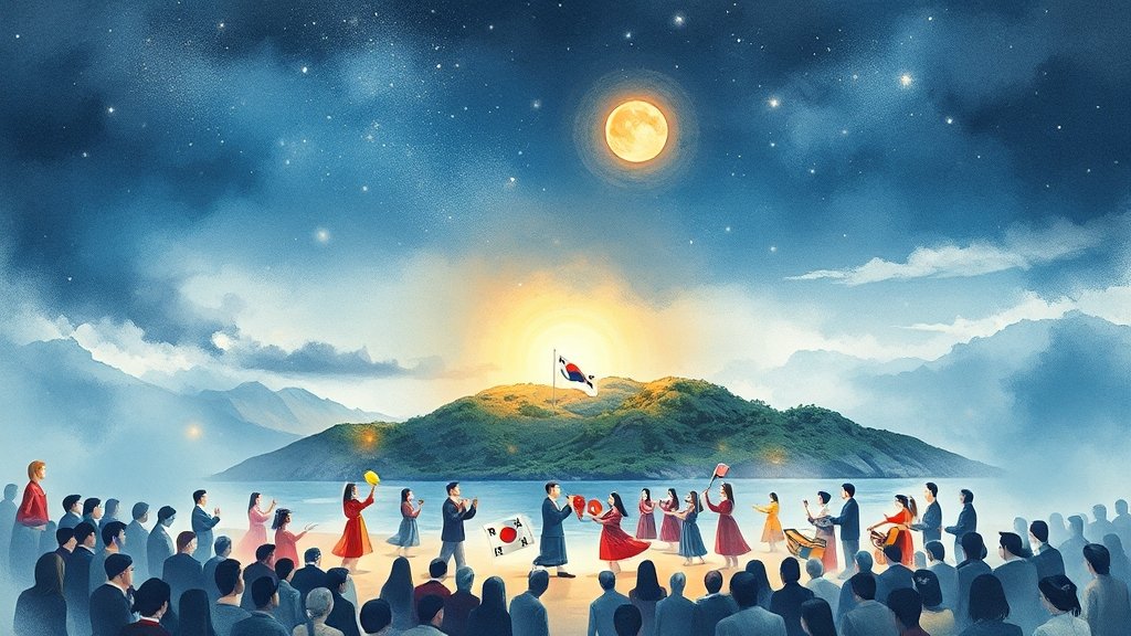 노들섬 기념행사 (watercolor 스타일)