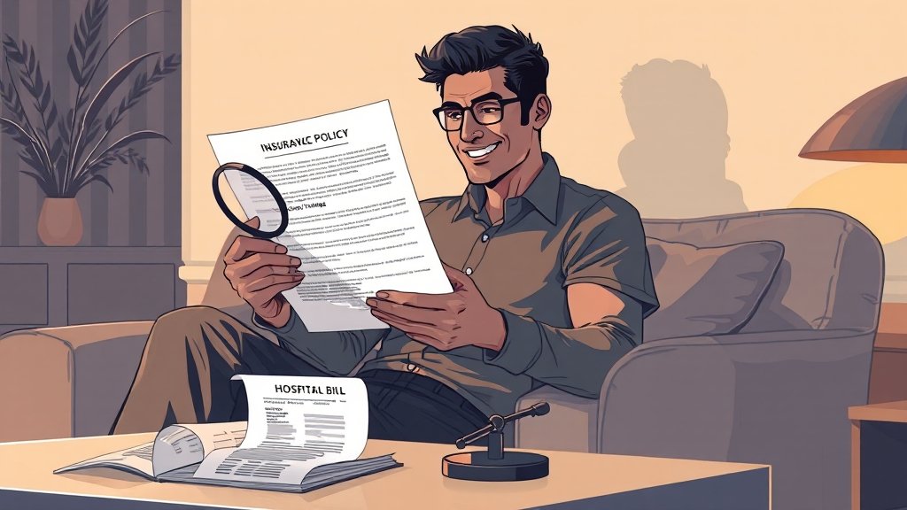 실손보험 완벽 가이드: 가입 전 확인사항부터 갱신형/비갱신형 비교까지 6 유병자 실손보험 가이드 (illustration 스타일)