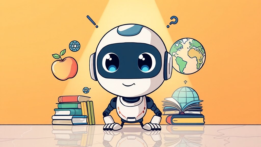 AI 검색 엔진의 등장 (cartoon 스타일)