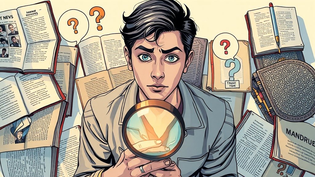 Perplexity 장점과 한계 (illustration 스타일)