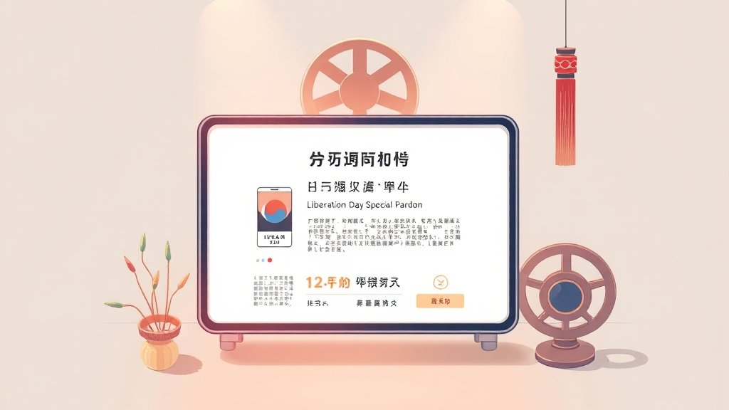 특별사면, 어떻게 확인할까요? (illustration 스타일)