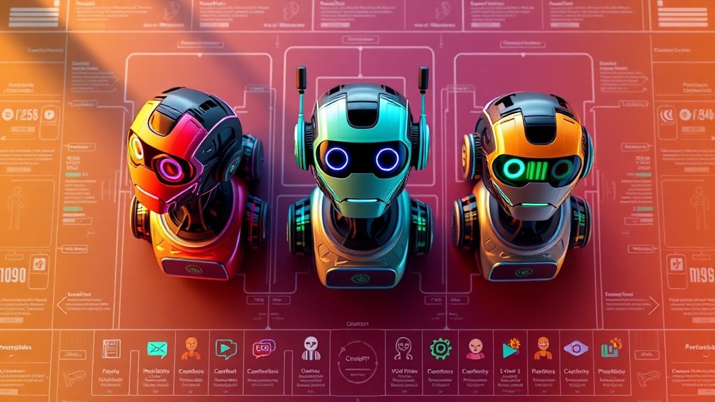 AI 챗봇 3사 소개 (realistic 스타일)