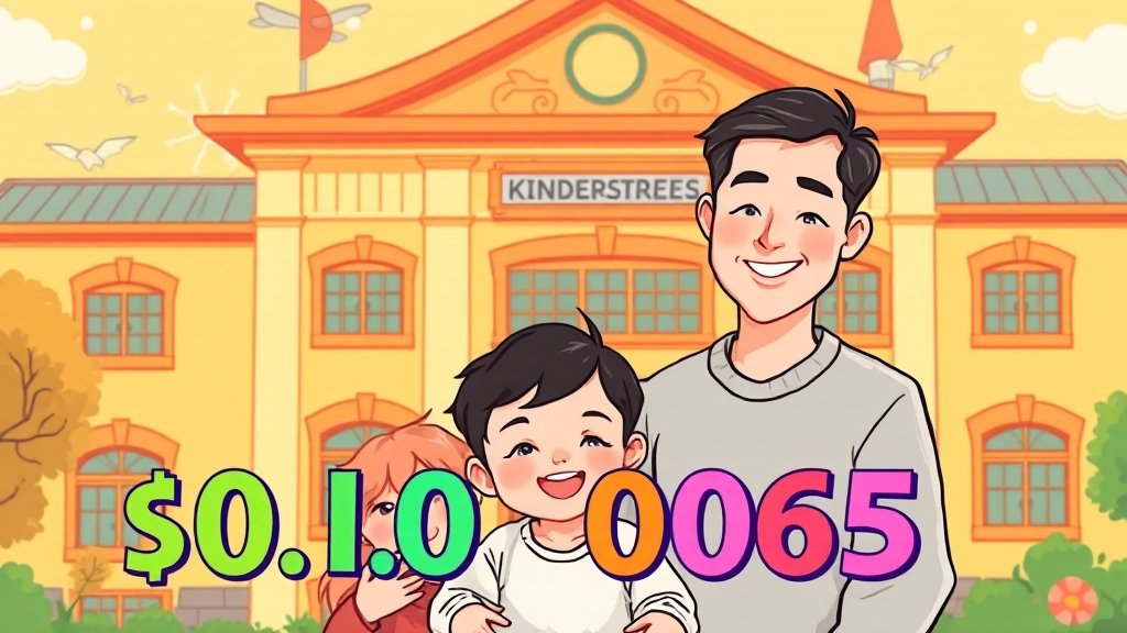 유아학비 지원 내용 및 변경 사항 (cartoon 스타일)