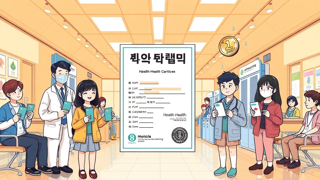 발급 비용 및 준비물 (cartoon 스타일)