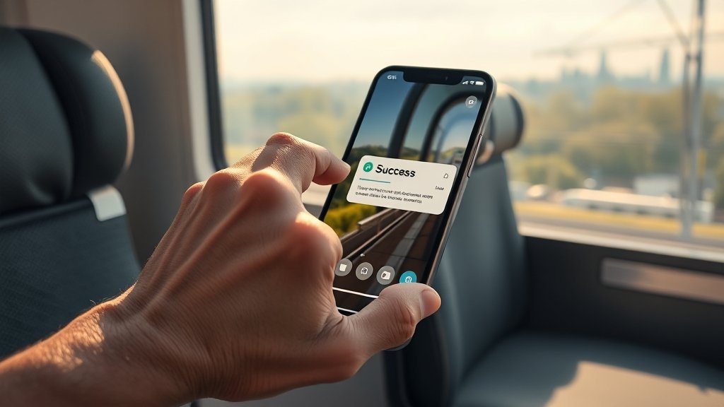 기차표 예매 성공 꿀팁 (realistic 스타일)