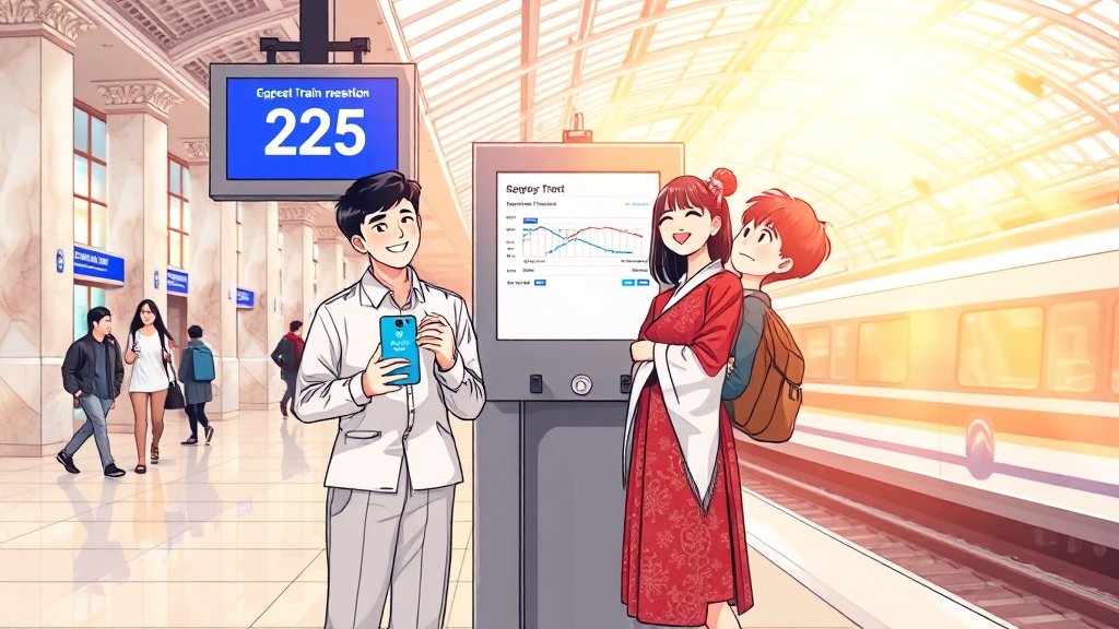 추석 기차표 예매 FAQ (illustration 스타일)