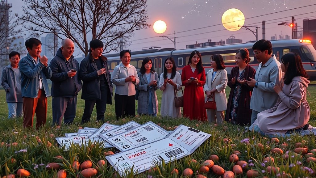 추석 기차표 예매 성공 꿀팁 대방출 (realistic 스타일)